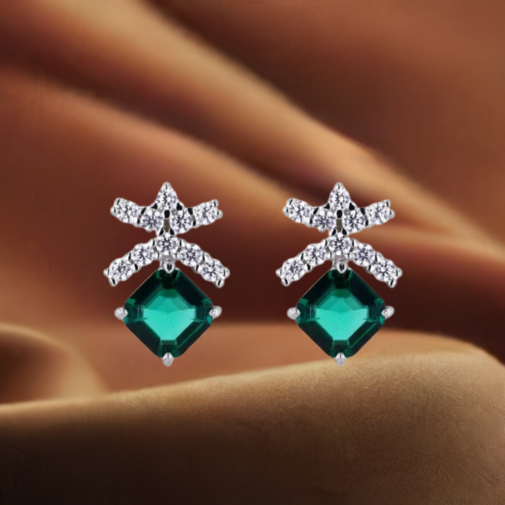 925 Sterling Silver Earrings - SSER118-Serenity