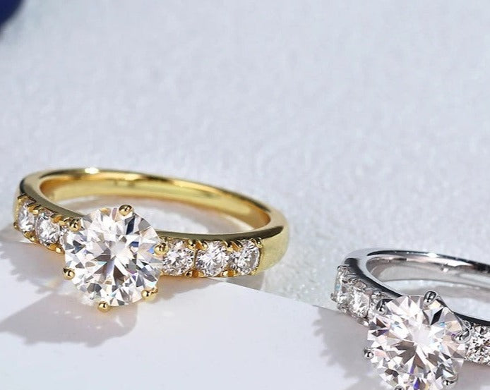 Golden Wedding Rings For Women - SSR023-Serenity