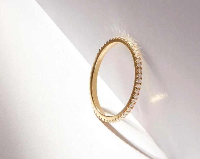 Gold Engagement Band 2