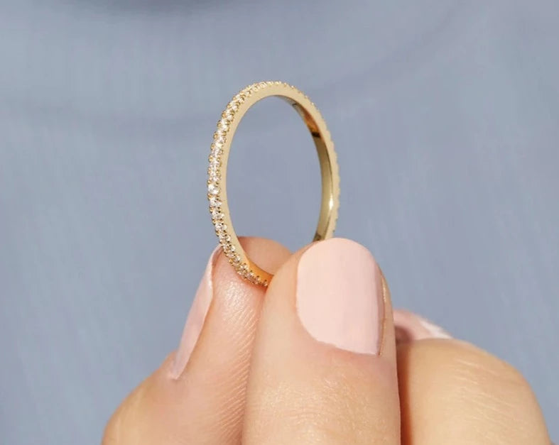 Gold Engagement Band 4