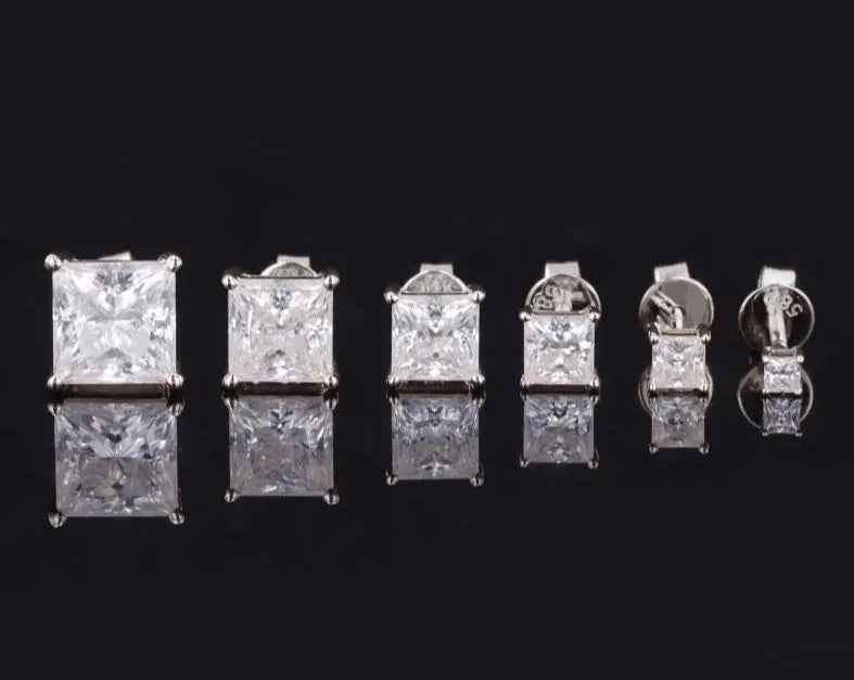 White Gold Earrings