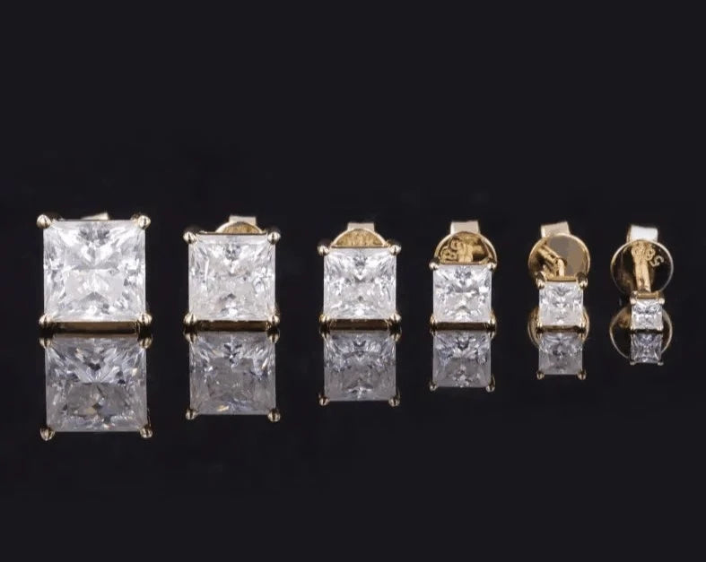 White Gold Earrings