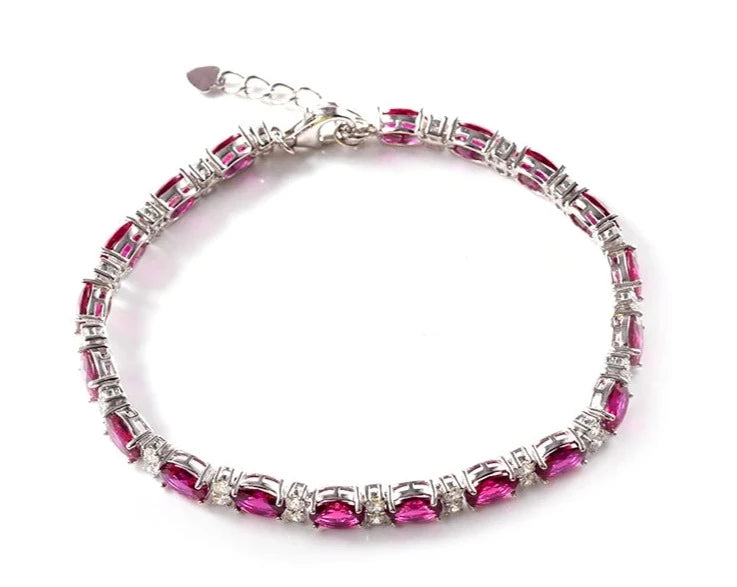 Ruby Tennis Bracelet