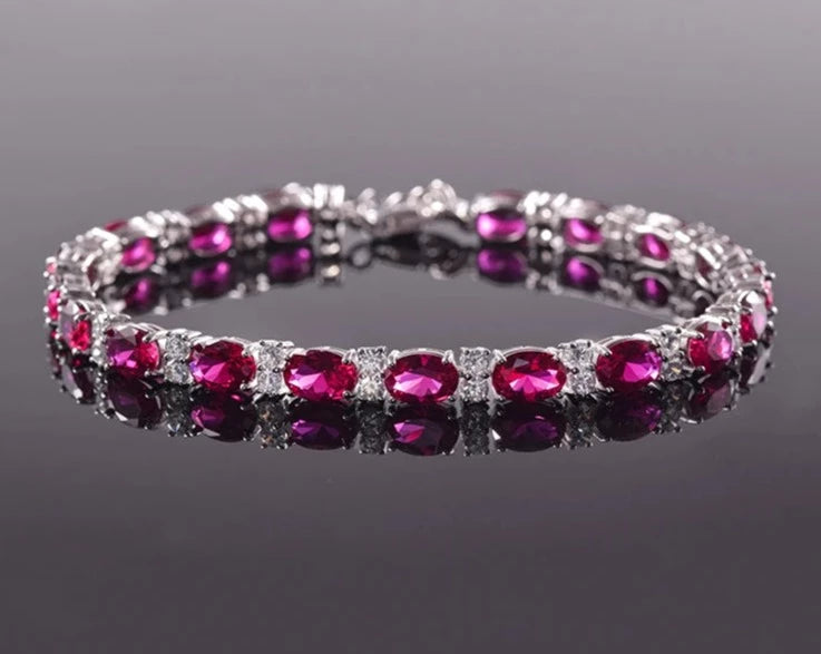 Ruby Tennis Bracelet 6