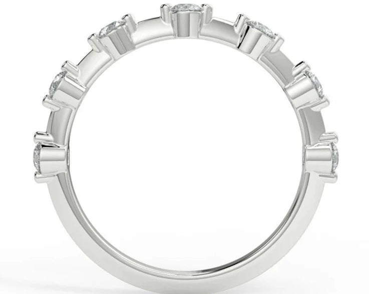 White Gold Wedding Band Rings 4