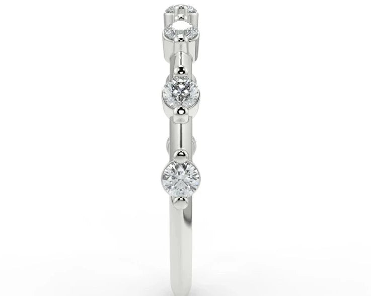 White Gold Wedding Band Rings 5
