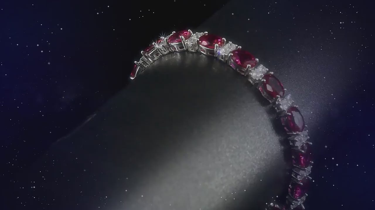 Ruby Tennis Bracelet