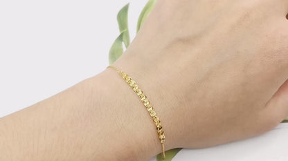 Gold Bracelet For Women - SSBL005-Serenity