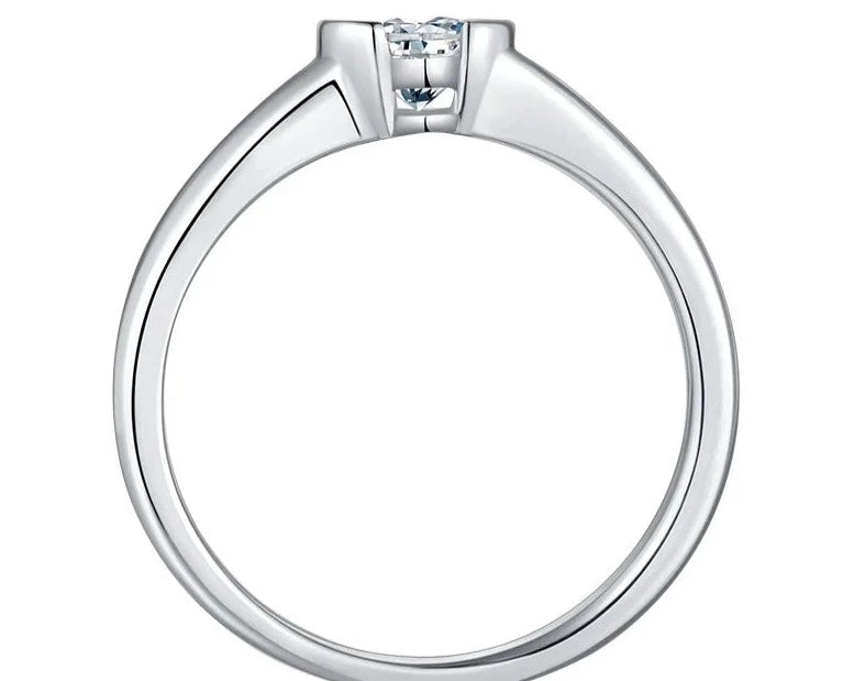 Engagement Heart Rings 6