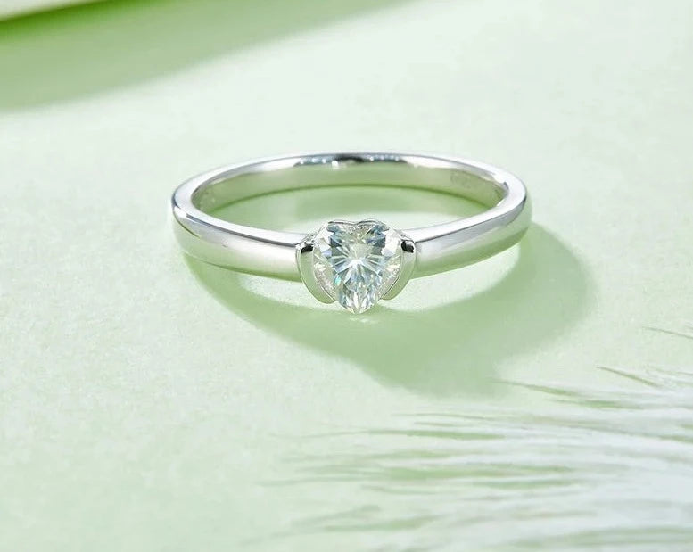 Engagement Heart Rings 2