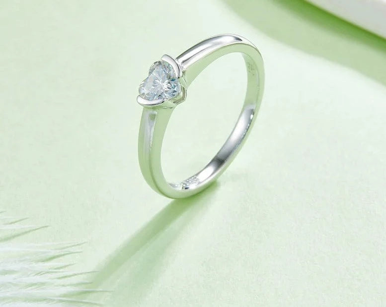 Engagement Heart Rings 5