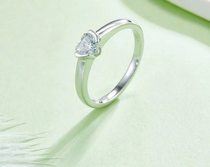 Engagement Heart Rings 5