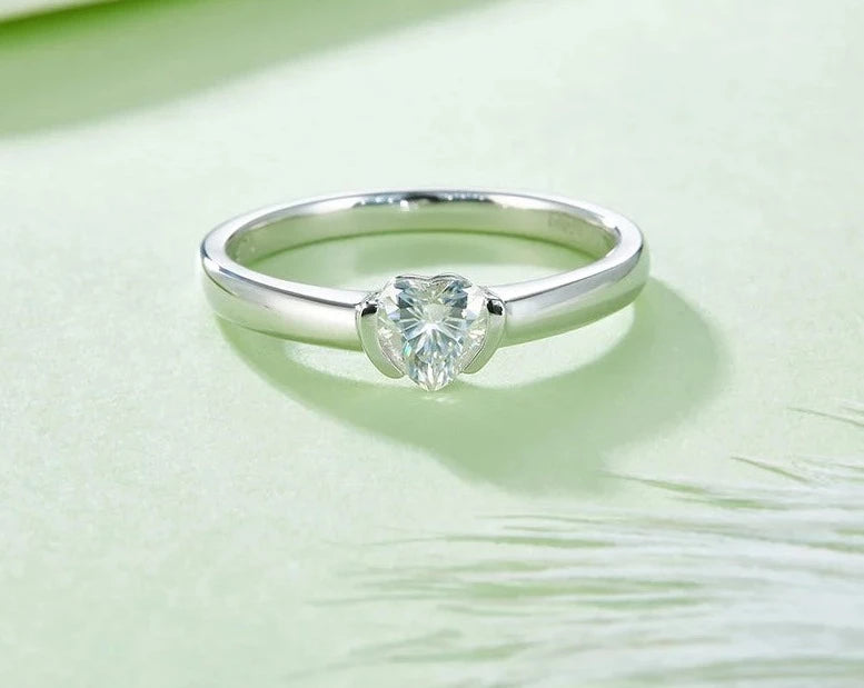 Engagement Heart Rings 3