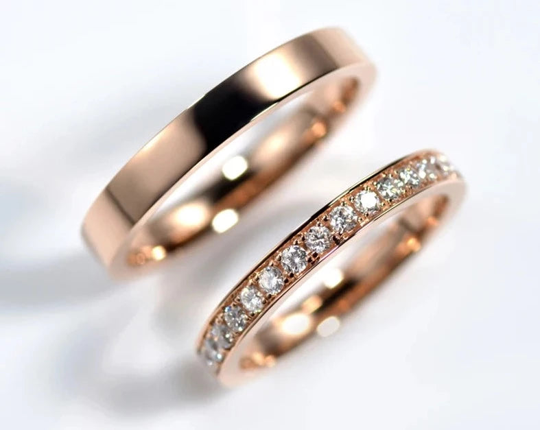 Gold Engagement Rings For Couples 3