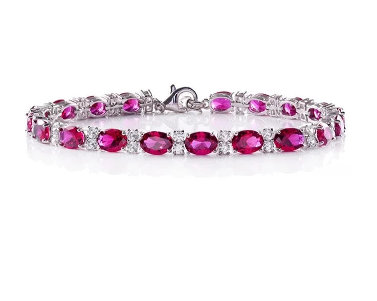 Ruby Tennis Bracelet 1