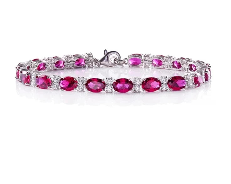Ruby Tennis Bracelet 2