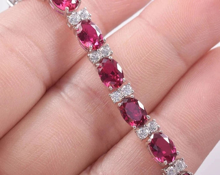 Ruby Tennis Bracelet
