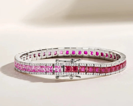 Ruby Tennis Bracelet