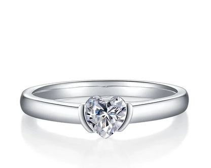 Engagement Heart Rings 4