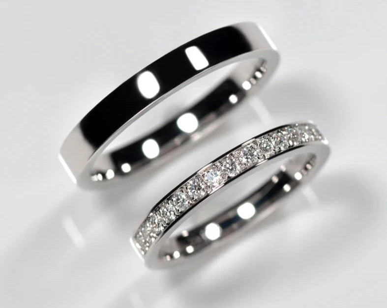 White Gold Engagement Rings For Couples