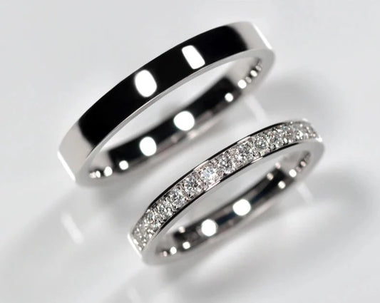White Gold Engagement Rings For Couples