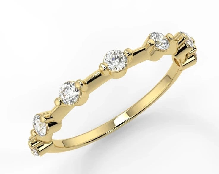 White Gold Wedding Band Rings 2