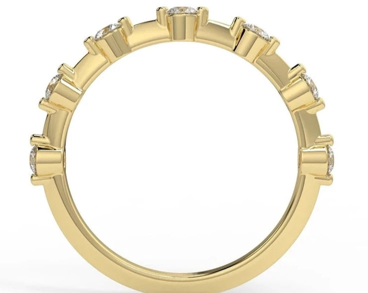 White Gold Wedding Band Rings 6
