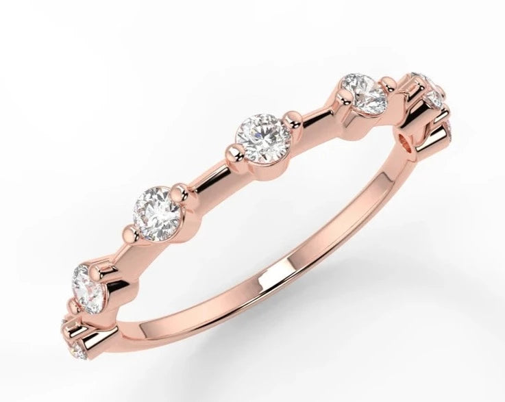 White Gold Wedding Band Rings 3