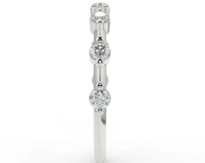 White Gold Wedding Band Rings 5